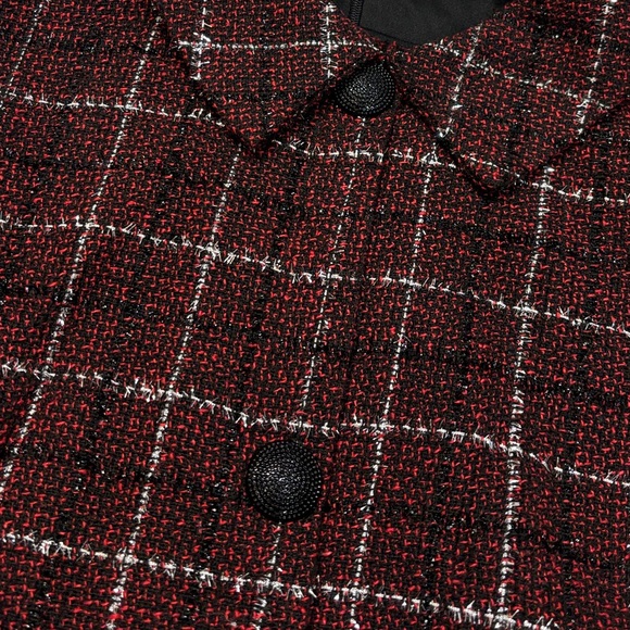 Julia Jordan Plaid Tweed Jacket Dress - Picture 6 of 7